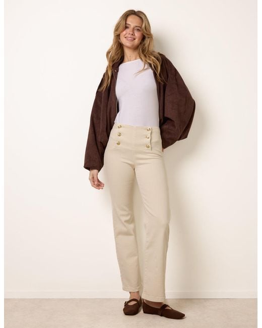 Blue Vanilla Natural Triple Button Front Jeans