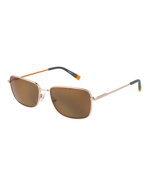 Timberland Metallic Gold Metal Sunglasses for men