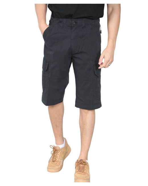 MYT Cargo Multi-pocket Sneldrogende Shorts In Zwart in het Blue voor heren