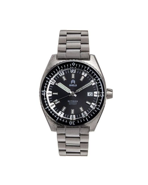 Shield Gray Nitrox Automatic Bracelet Watch W/Date for men