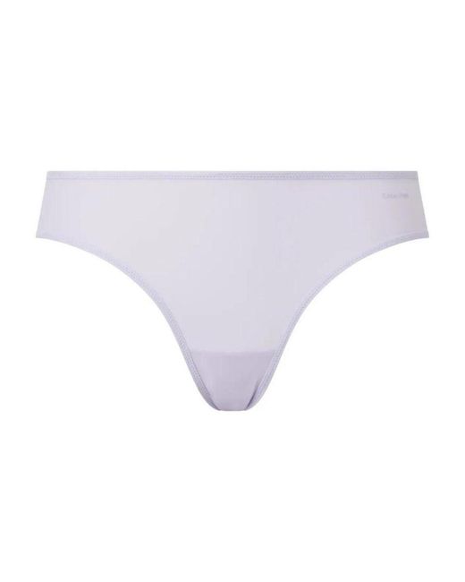 Calvin Klein Purple 000Qf6817E Sheer Marquisette Bikini Style Brief