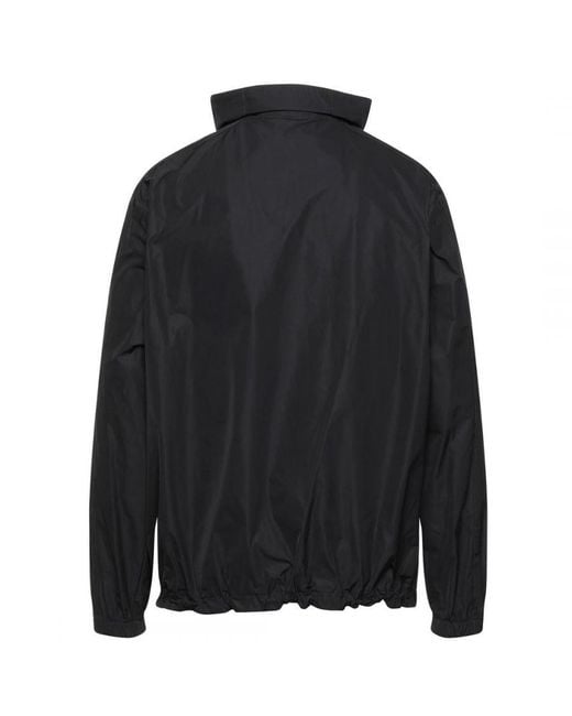 DSquared² Black Bold Arm Logo Shell Jacket Cotton for men