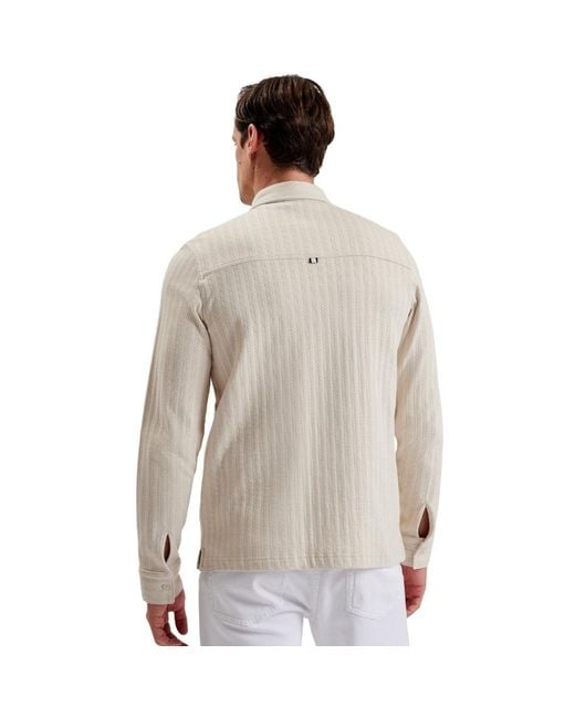 Ted Baker White Belza Regular Fit Textured Shirt for men