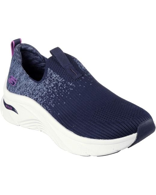 Skechers Arch Fit D'Lux Key Journey Textiel Marineblauwe Sneakers in het Blue