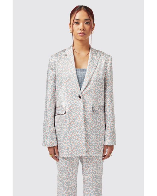 Twisted Tailor Gray Amarantha Slim Fit Jacket
