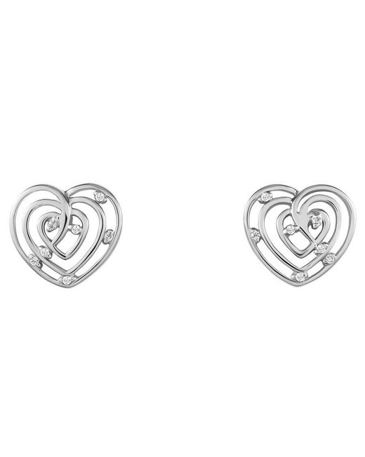 Orphelia Metallic 'Euphoria' 925 Sterling Stud Earrings