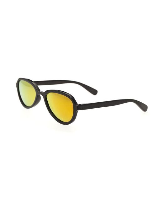 Bertha Metallic Alexa Buffalo-Horn Polarized Sunglasses