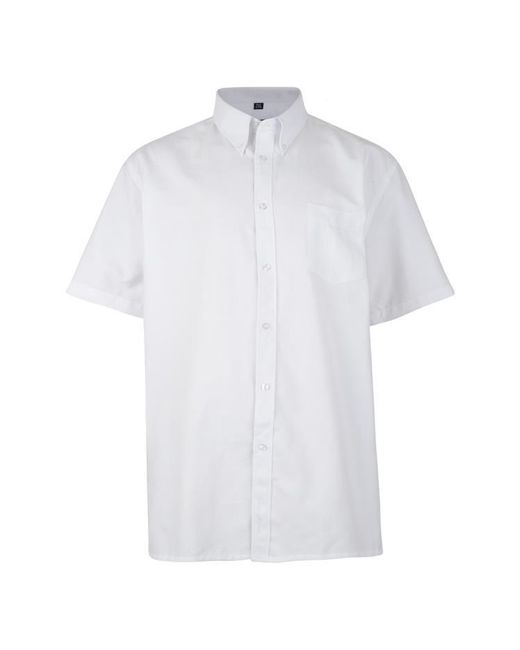 KAM Jeanswear White Kam Short Sleeve Shirt Plus Size for men