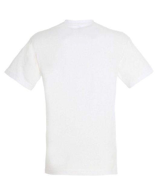 Sol's White Regent Short Sleeve T-Shirt Cotton for men