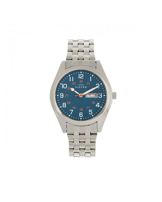 Elevon Watches Blue Gann Bracelet Watch W/Day/Date for men