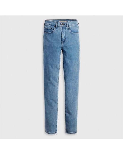 Levi's Blue Levi's High Rise Straight Leg Jeans