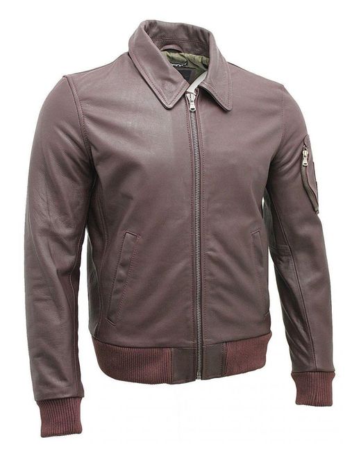 Infinity Leather Brown Cowhide Airline A2 Us Airforce Bomber Jacket for men