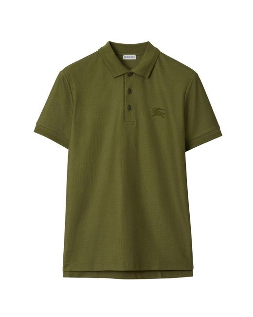 Burberry Green Eddie Ekd Polo Shirt Cotton for men