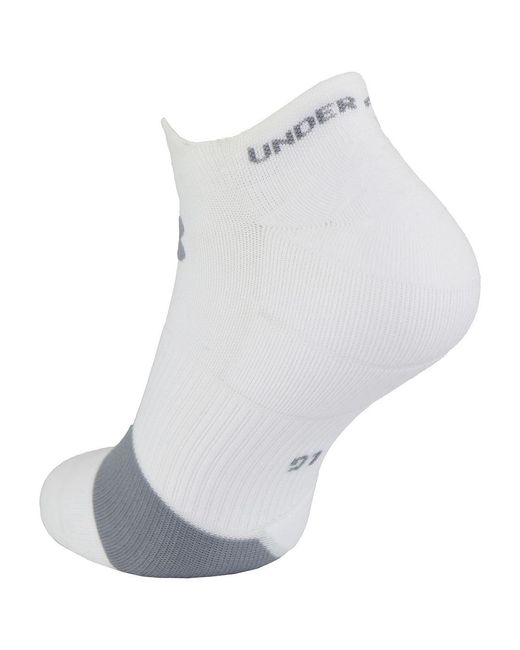 Under Armour Gray Launch Run No Show Socks for men