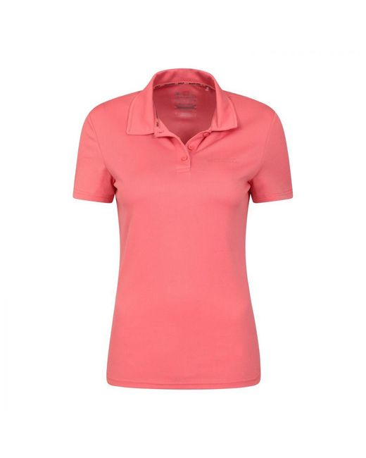Mountain Warehouse Classic Isocool Golf Poloshirt (roze) in het Pink