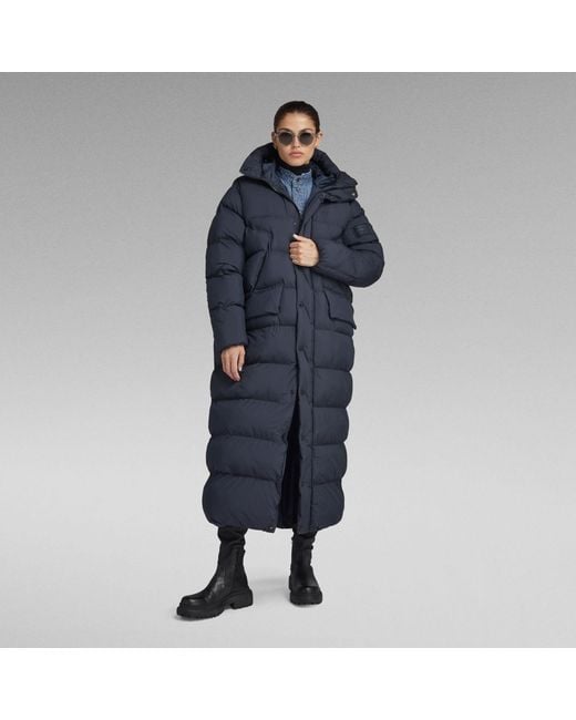 G-Star RAW Blue G-Star Raw Whistler Long Puffer