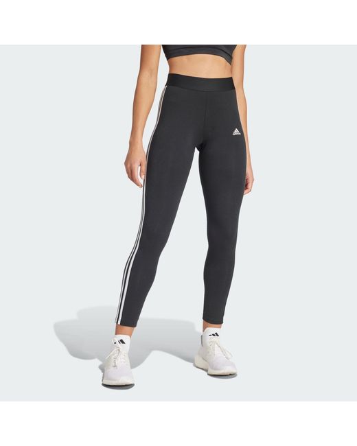 Adidas Blue 3 Stripes Leggings