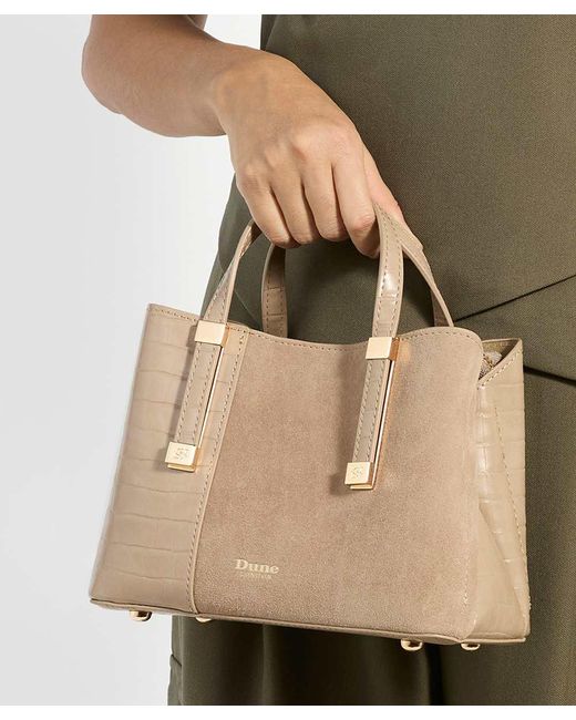 Dune Natural Dinkydorry Textured Tote Bag