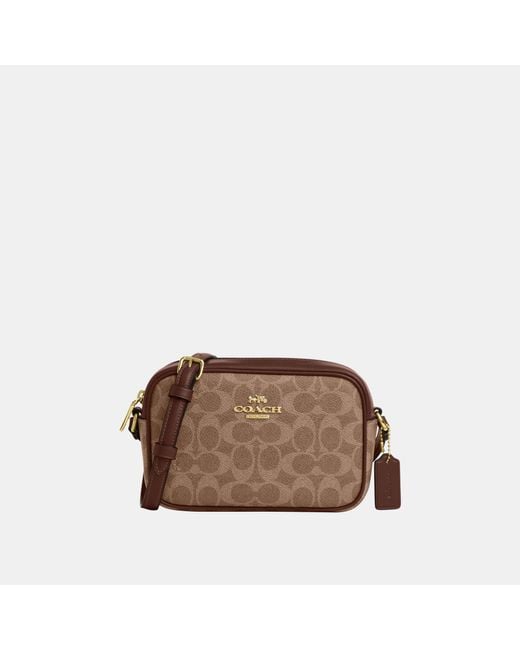 COACH Brown Mini Jamie Camera Bag