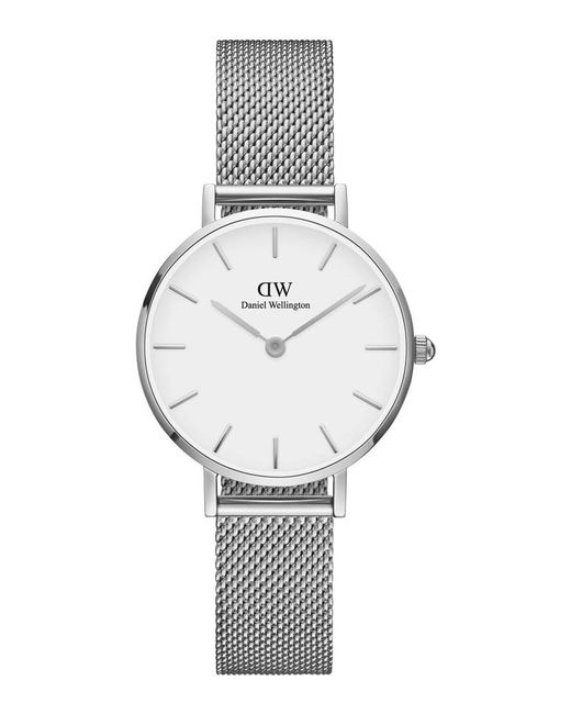 Daniel Wellington Gray Dw00100220 Ladies Petite Sterling 28Mm Watch