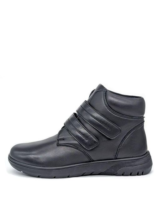 Dr Keller Black April Touch Fastening Wide Fit Leather Ankle Boots