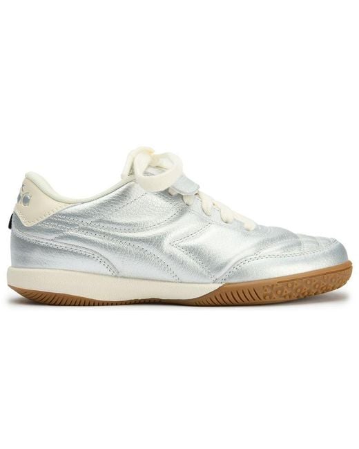 Diadora White Indoor Trainers
