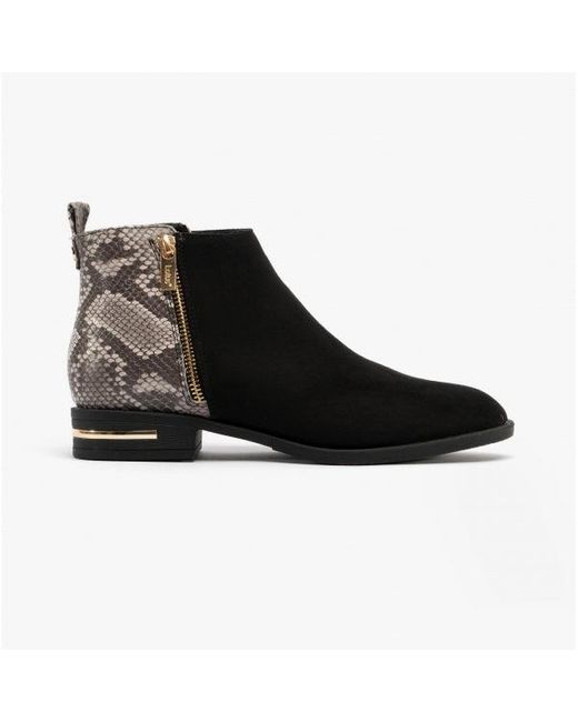 Lotus Black Anneka Boots/Snake