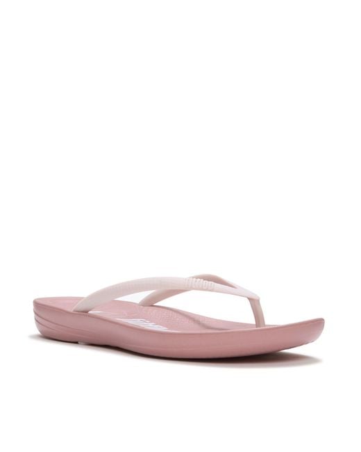 Fitflop Pink X Pantone Iqushion Cameo Flip Flops
