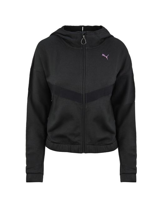 PUMA Black Zip Up Hoodie Cotton