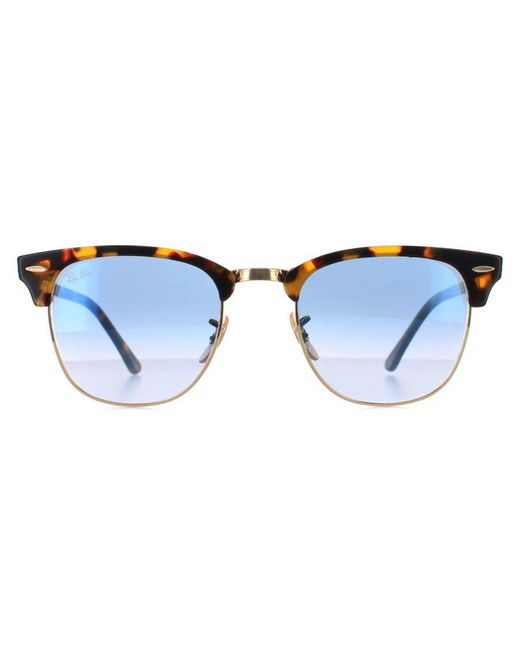 Ray-Ban Blue Square Havana Light Gradient Clubmaster 3016