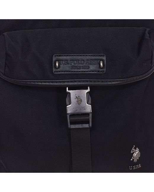 U.S. POLO ASSN. Black Large Shoulder Bag Beus96028Mip for men