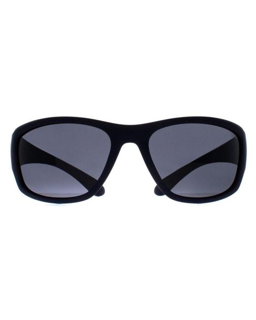 Polaroid Blue Wrap Polarized Sports Sunglasses
