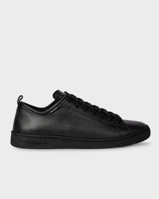 Paul Smith Black Miyata Calf Leather Trainers With Tonal Soles for men