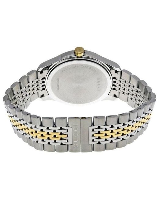 Gucci Metallic Ya126409 G-Timeless Two-Tone Watch for men