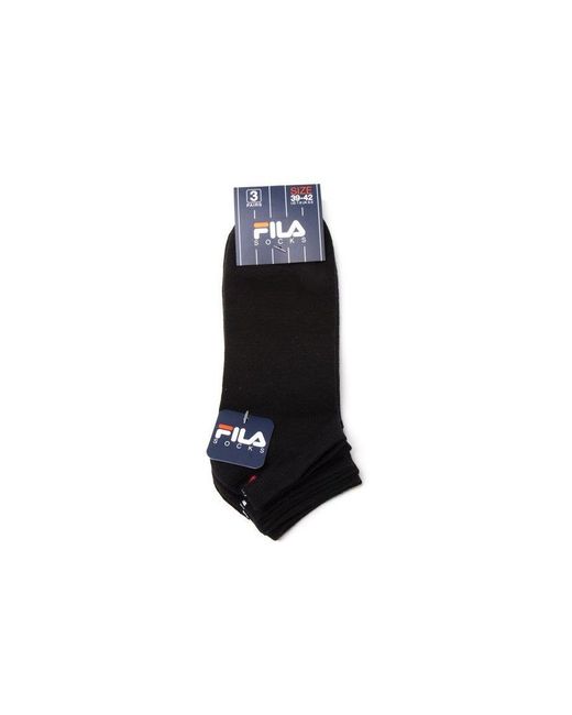 Fila Black 3 Pack Trainer Socks for men