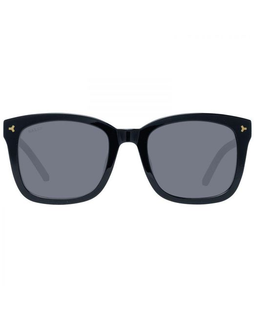 Bally Blue Square Sunglasses With Mirrored Lenses for men