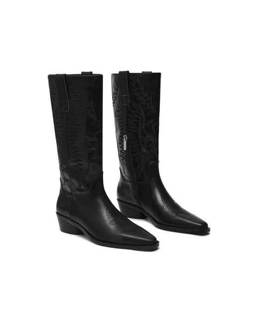 Steve Madden Leather Trevi Boot Blacks