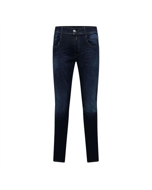 Replay Blue Anbass Slim Jeans for men