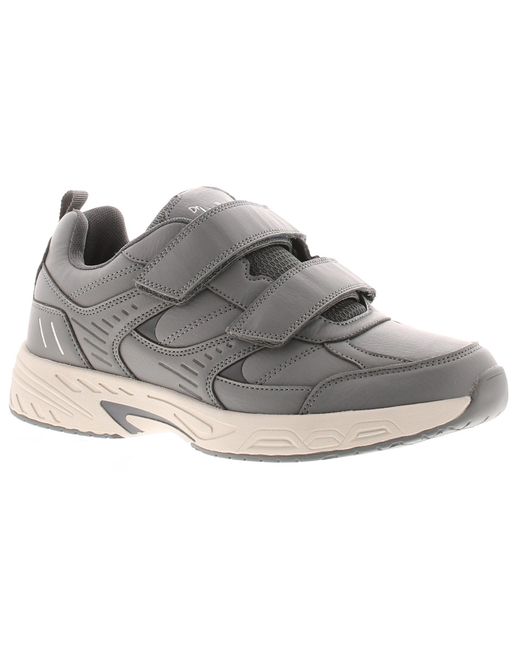 Dr Keller Gray Trainers Julian Wide Fit Touch Fastening for men