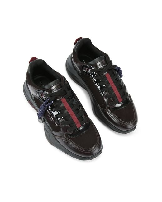 Kurt Geiger Black Leather Royston Sneaker Sneakers for men