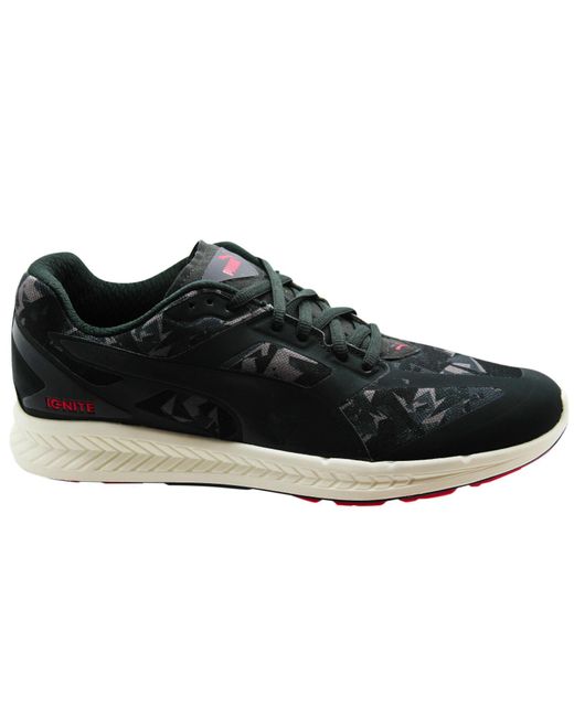 PUMA Black Ignite Fractured Trainers Running Shoes Fitness Sports 188733 01 B4A for men