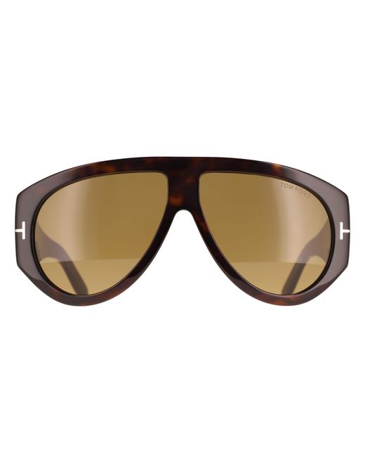 Tom Ford Brown Aviator Dark Havana Bronson Ft1044 for men