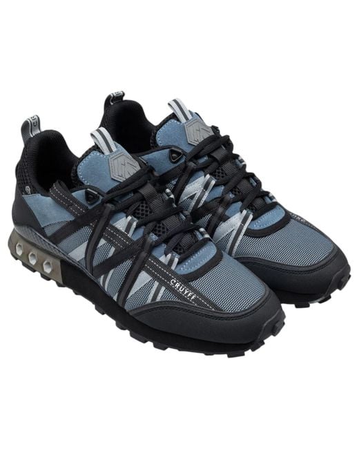 Cruyff Black Trainers Fearia Hex-Tech Montserrat Lace Up for men