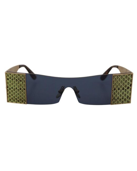 Dolce & Gabbana Blue Metal Rectangle Shades Dg2263 Sunglasses