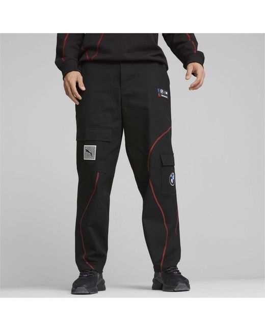 PUMA Black Bmw M Motorsport Garage Crew Pants for men
