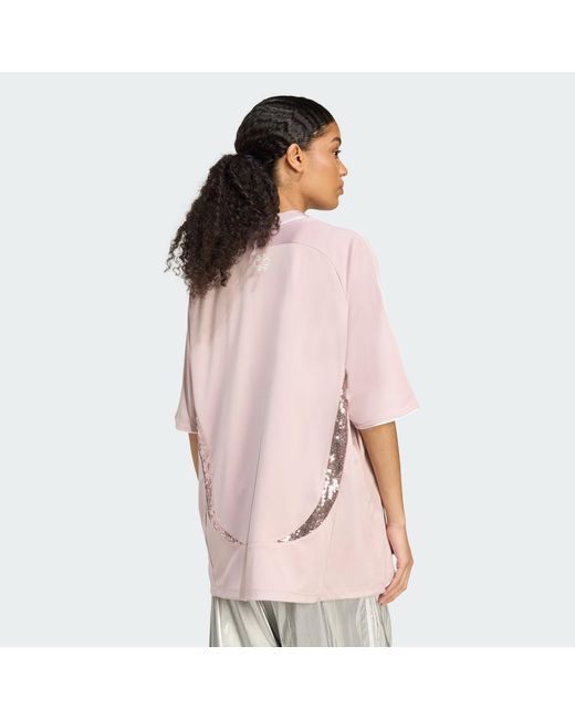 Adidas Originals Pink Adilenium Season 4 Teamgeist Oversized Jersey