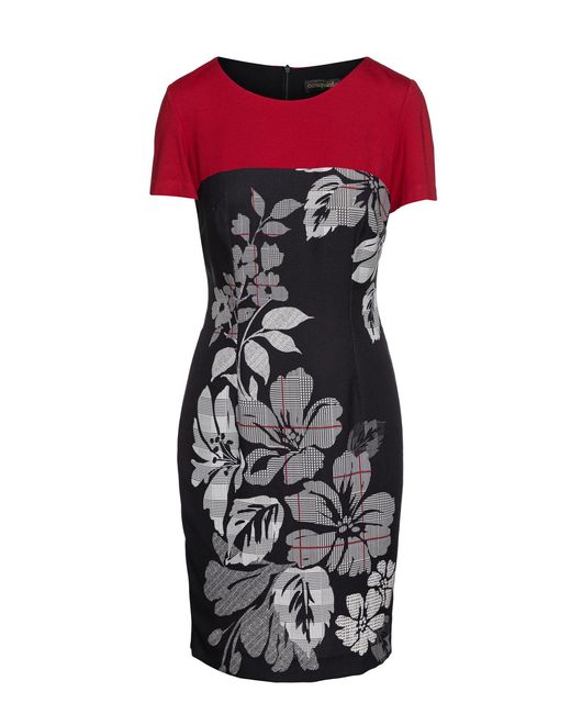 Conquista Red Floral Dress By