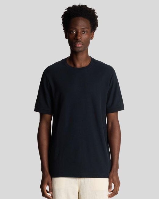 Lyle & Scott Blue Panelled T-Shirt for men