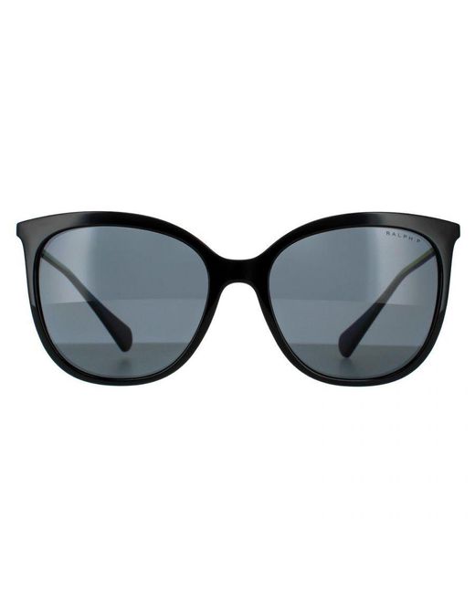 Ralph Lauren Black By Butterfly Shiny Dark Polarized Sunglasses for men