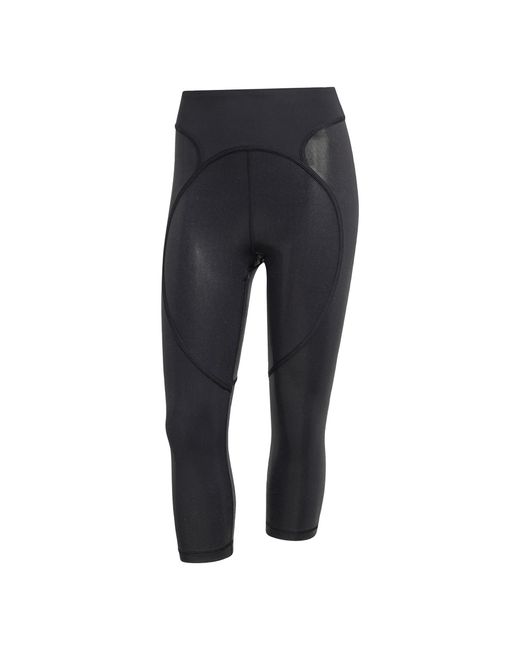 Adidas By Stella McCartney Black Training Micro Dot Capri Leggings